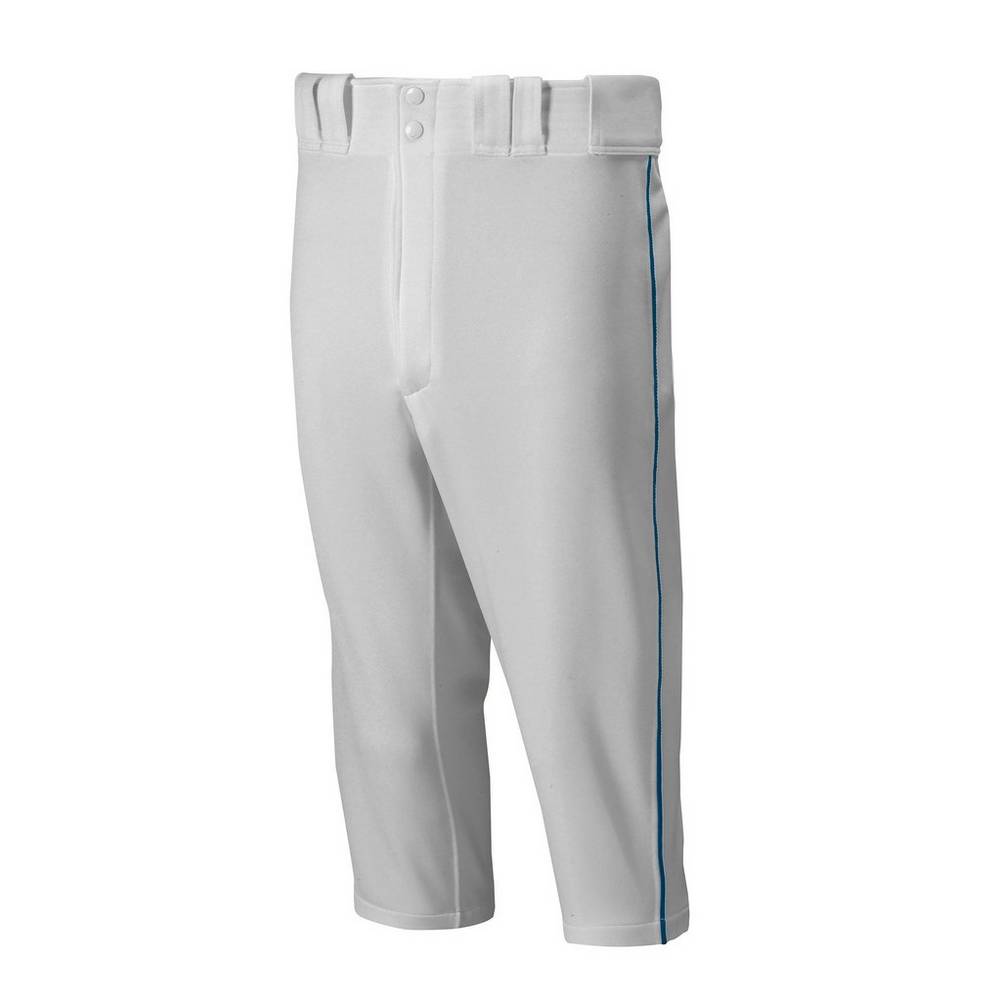 Mizuno Premier Short Piped Férfi Nadrág Szürke/Sötétkék WQH639582